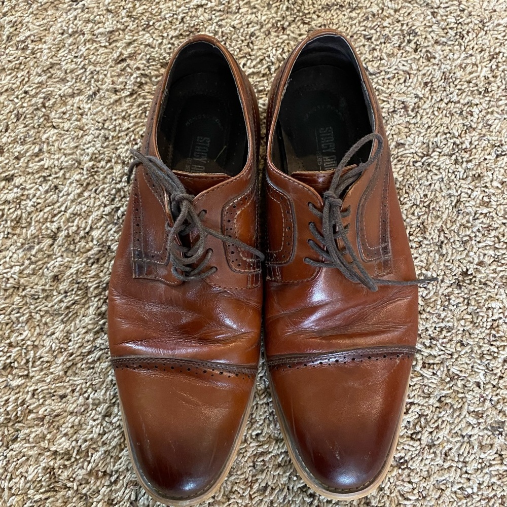 Men's Brown Leather Dress Shoes